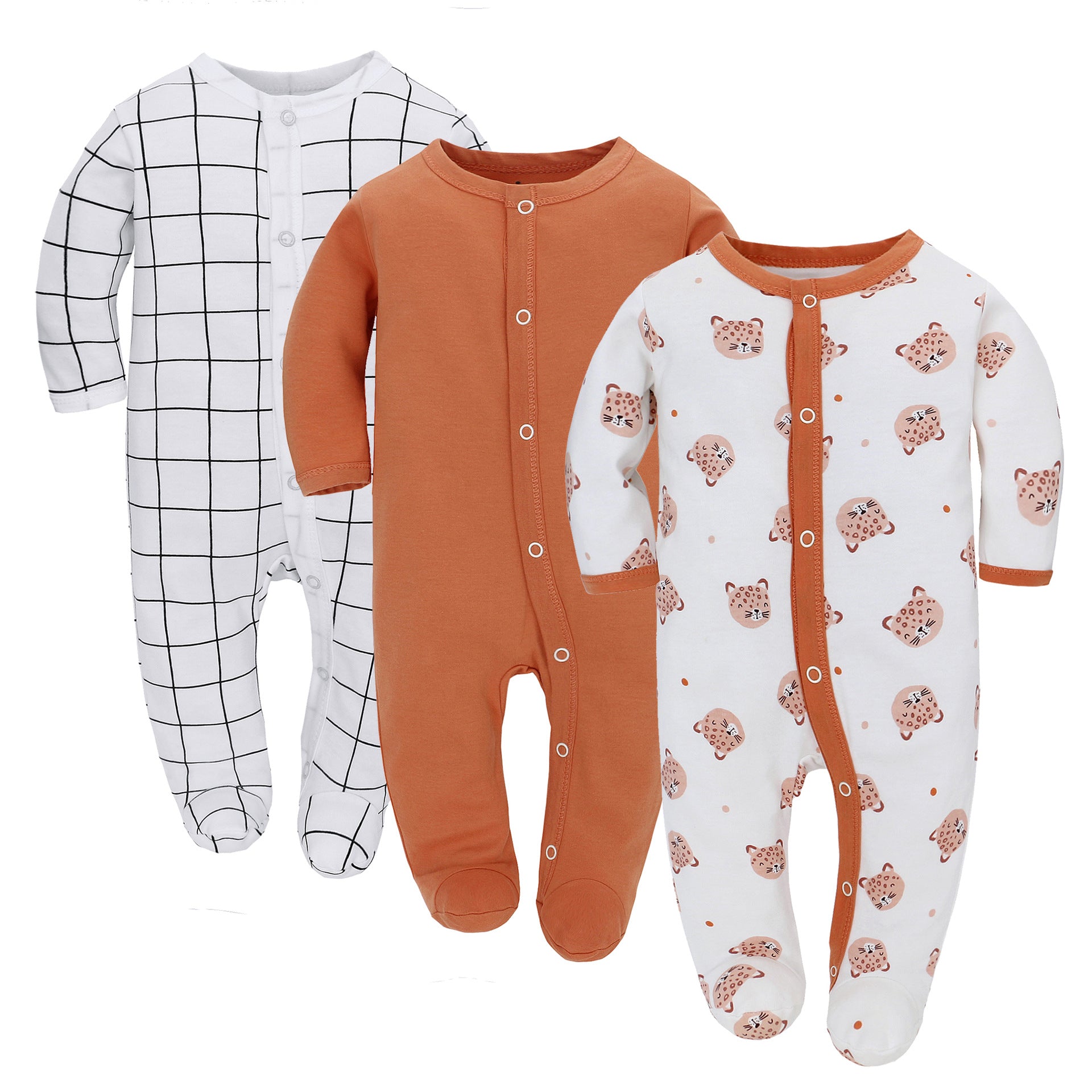 Soft Baby Romper set featuring fox, raindrop, and solid colors designed for comfort and style.