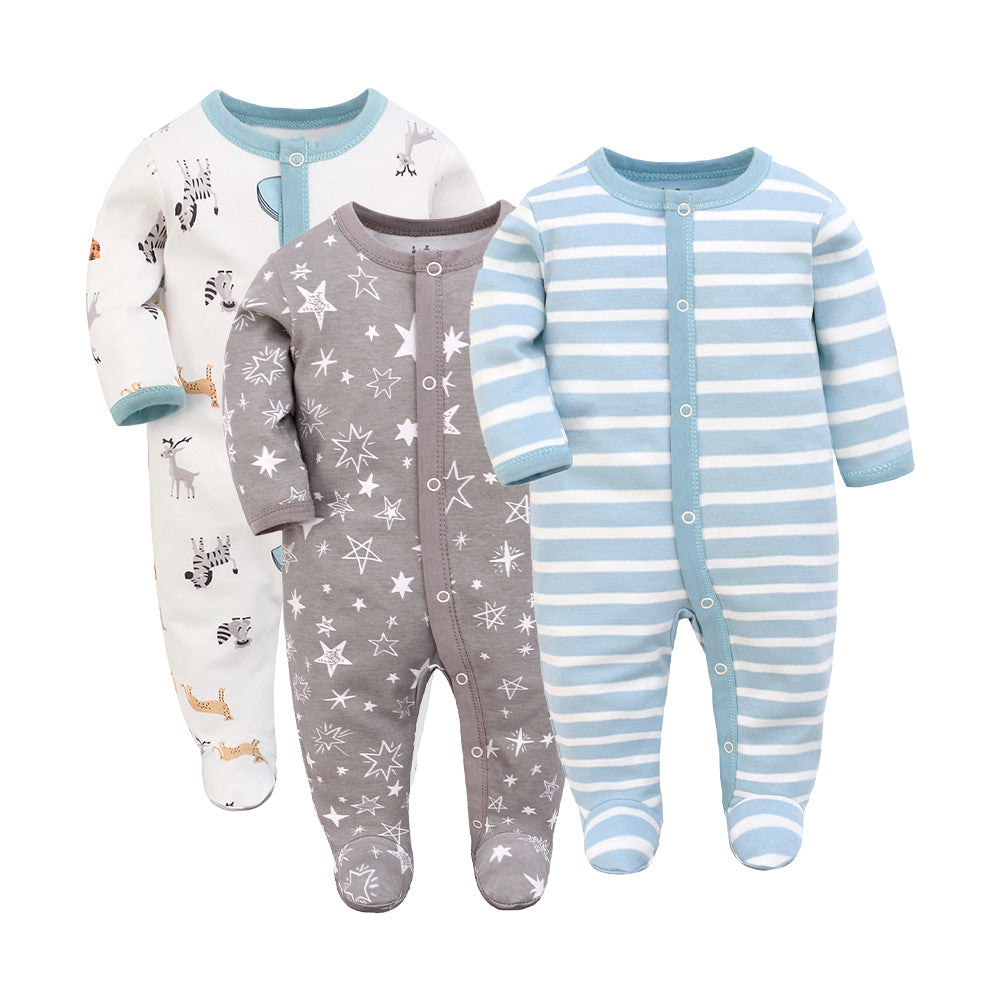 Soft Baby Romper set featuring fox, raindrop, and solid colors designed for comfort and style.