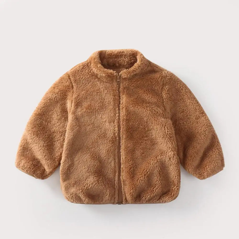 Kids Plush Winter Coat for Boys & Girls